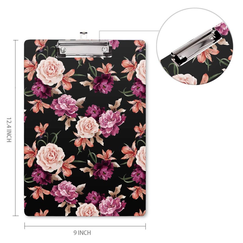 WAVEYU Cute Clipboard Hardboard for Kids Teens, Decorative Pink Clipboard with Low Profile Clip Chic Designed for Students Classroom School and Office Use, Cute(12.5"x9") - Image 3